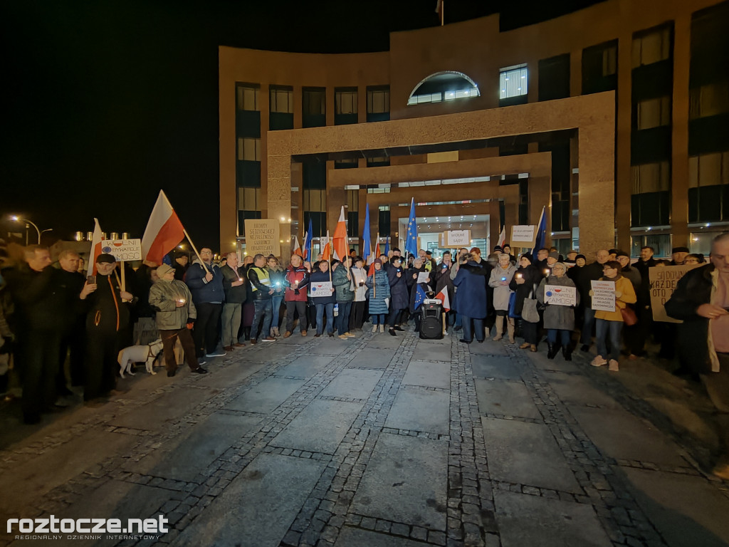 Protest pod zamojskim Sądem