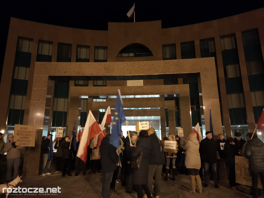 Protest pod zamojskim Sądem