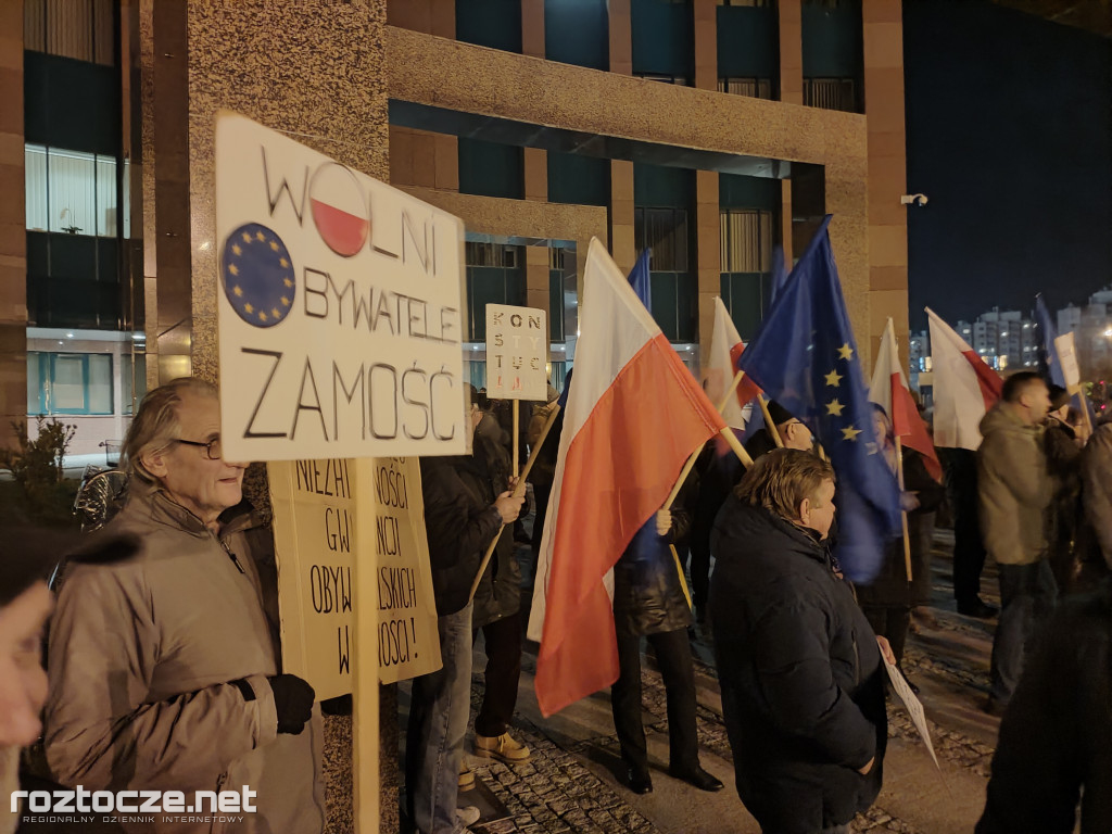 Protest pod zamojskim Sądem