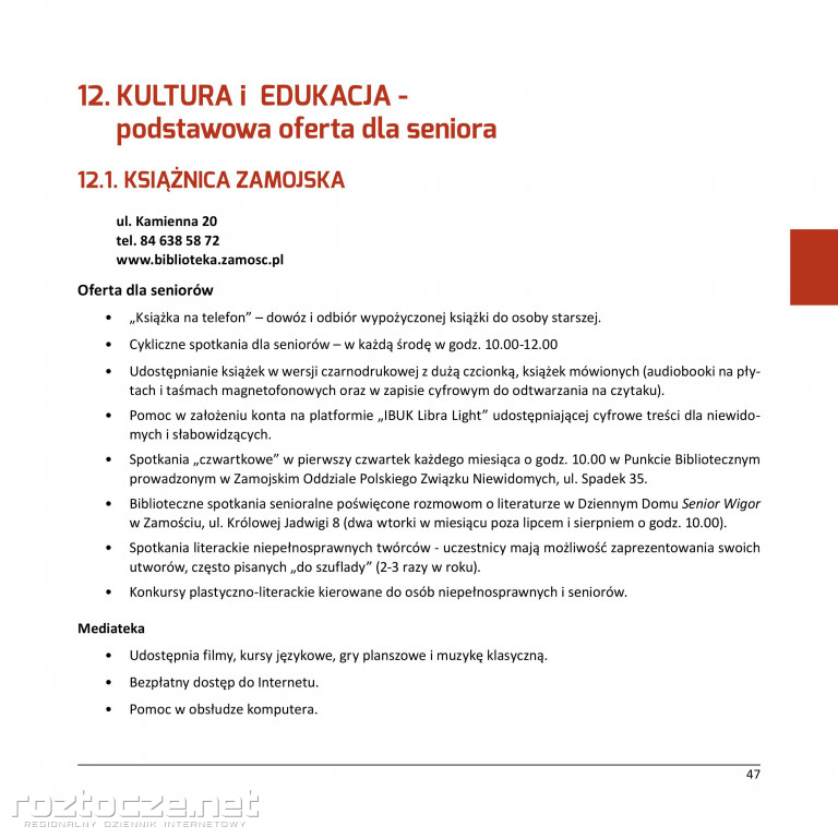 IV sesja Zamojskiej Rady Seniorów