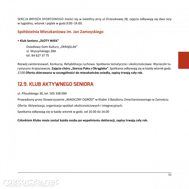 IV sesja Zamojskiej Rady Seniorów
