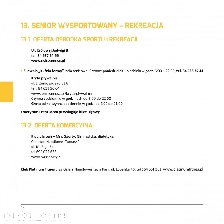 IV sesja Zamojskiej Rady Seniorów