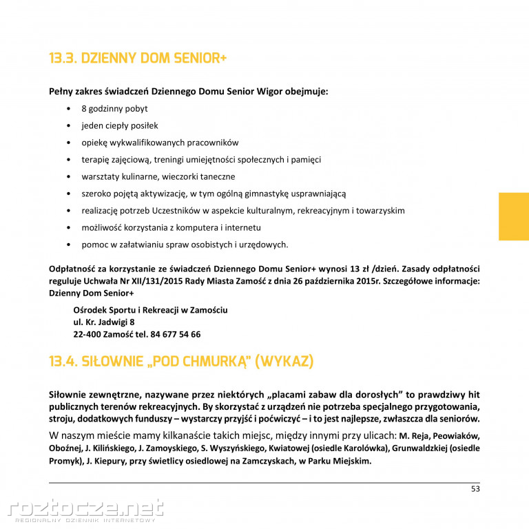 IV sesja Zamojskiej Rady Seniorów