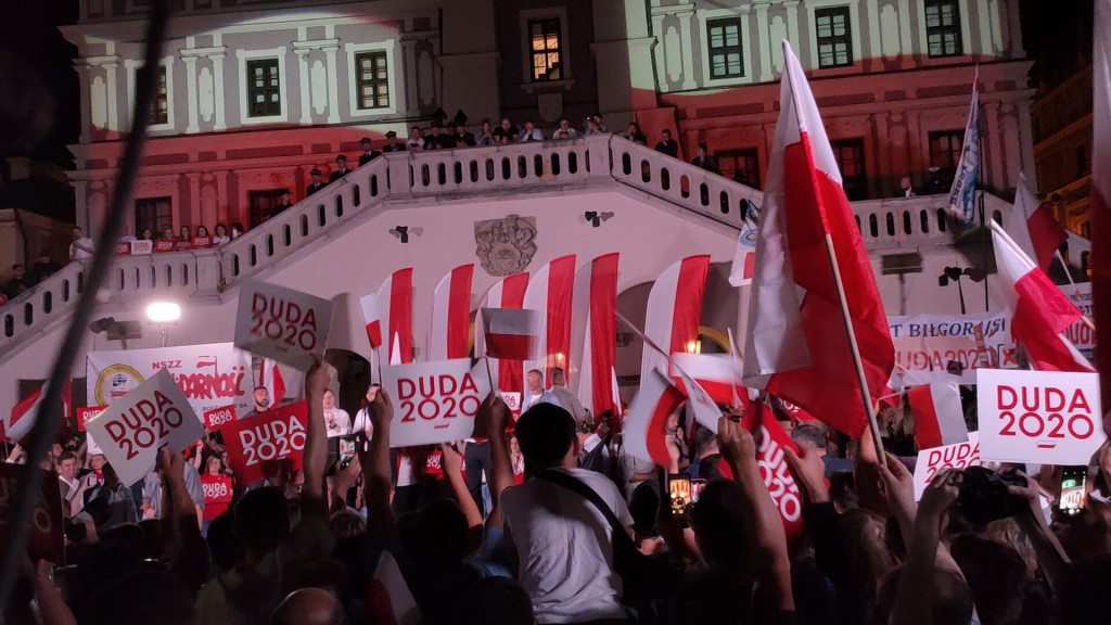 Burzliwy koniec kampanii w Zamościu! Andrzej Duda! Rafał Trzaskowski!