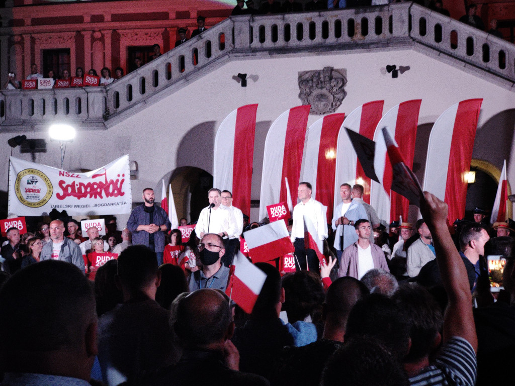 Burzliwy koniec kampanii w Zamościu! Andrzej Duda! Rafał Trzaskowski!