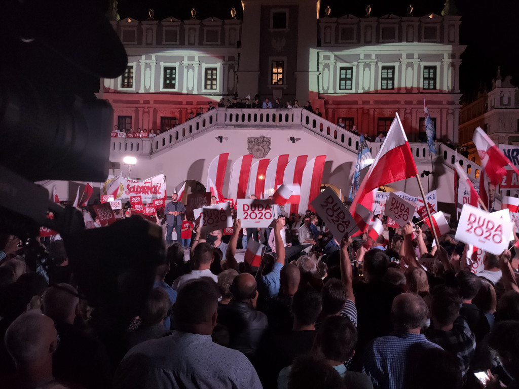 Burzliwy koniec kampanii w Zamościu! Andrzej Duda! Rafał Trzaskowski!