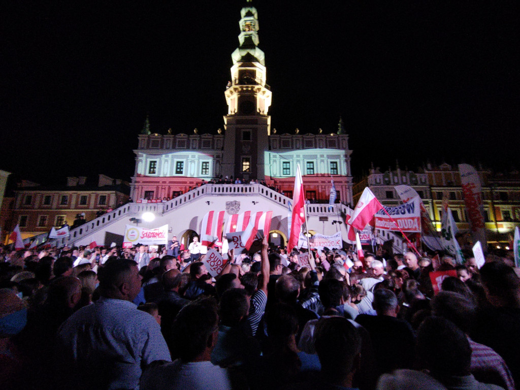 Burzliwy koniec kampanii w Zamościu! Andrzej Duda! Rafał Trzaskowski!
