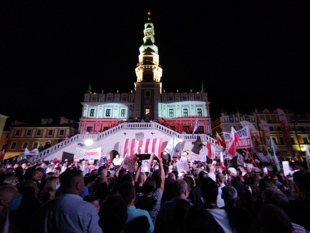 Burzliwy koniec kampanii w Zamościu! Andrzej Duda! Rafał Trzaskowski!