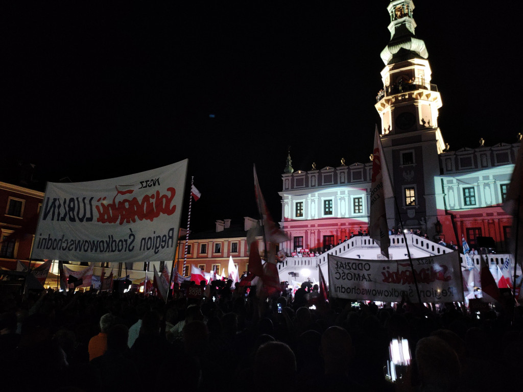 Burzliwy koniec kampanii w Zamościu! Andrzej Duda! Rafał Trzaskowski!