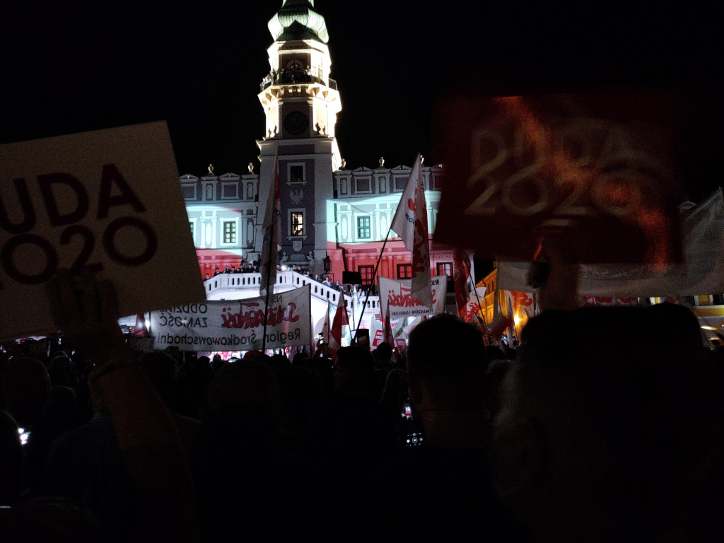 Burzliwy koniec kampanii w Zamościu! Andrzej Duda! Rafał Trzaskowski!
