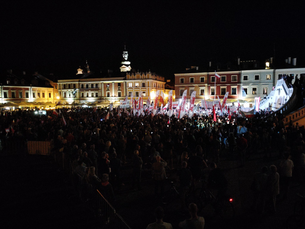 Burzliwy koniec kampanii w Zamościu! Andrzej Duda! Rafał Trzaskowski!
