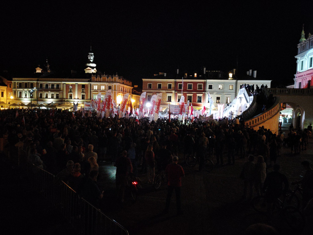 Burzliwy koniec kampanii w Zamościu! Andrzej Duda! Rafał Trzaskowski!