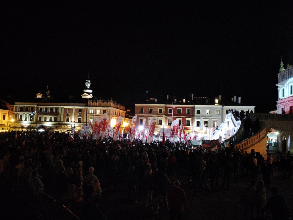 Burzliwy koniec kampanii w Zamościu! Andrzej Duda! Rafał Trzaskowski!