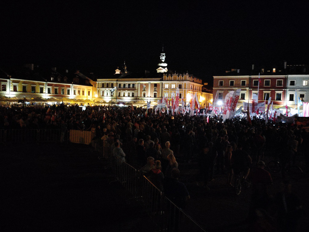 Burzliwy koniec kampanii w Zamościu! Andrzej Duda! Rafał Trzaskowski!