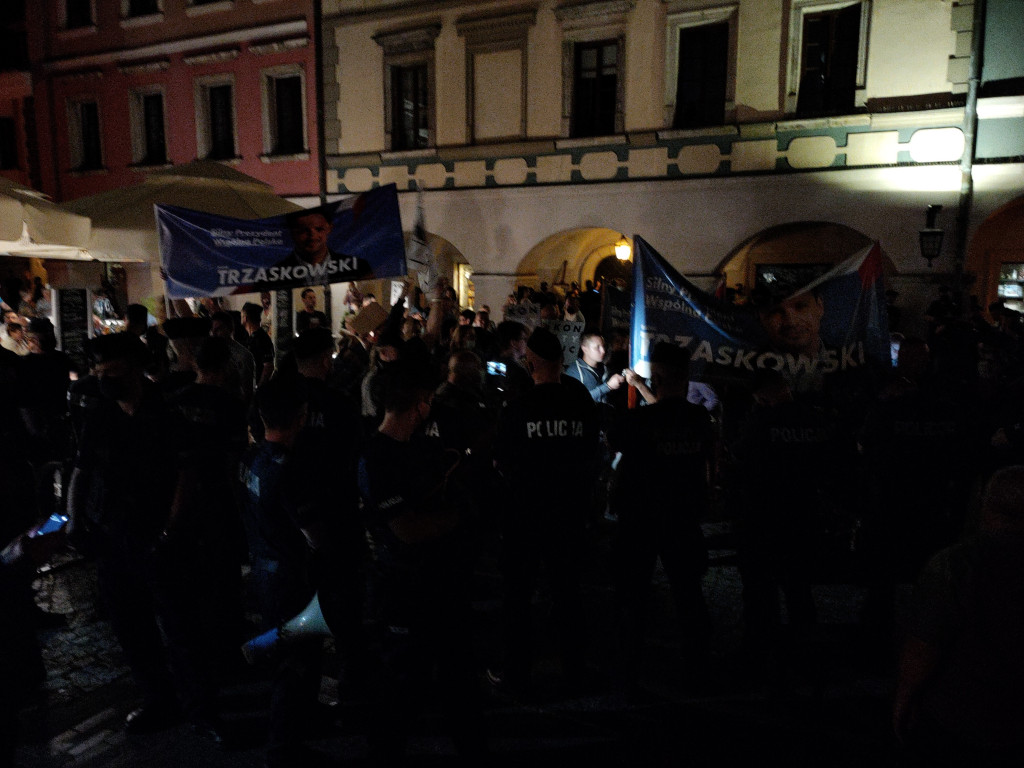 Burzliwy koniec kampanii w Zamościu! Andrzej Duda! Rafał Trzaskowski!