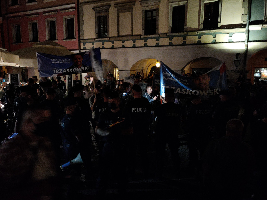 Burzliwy koniec kampanii w Zamościu! Andrzej Duda! Rafał Trzaskowski!