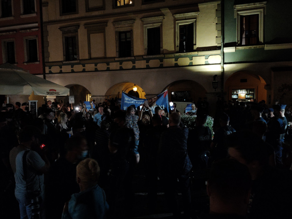 Burzliwy koniec kampanii w Zamościu! Andrzej Duda! Rafał Trzaskowski!