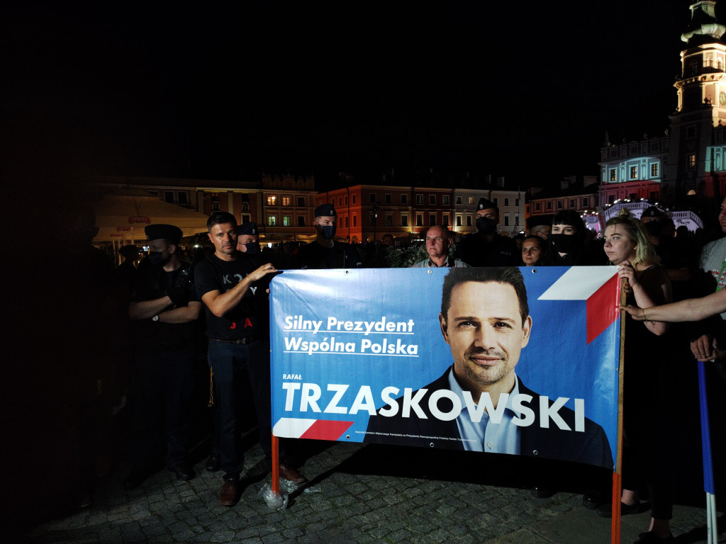 Burzliwy koniec kampanii w Zamościu! Andrzej Duda! Rafał Trzaskowski!