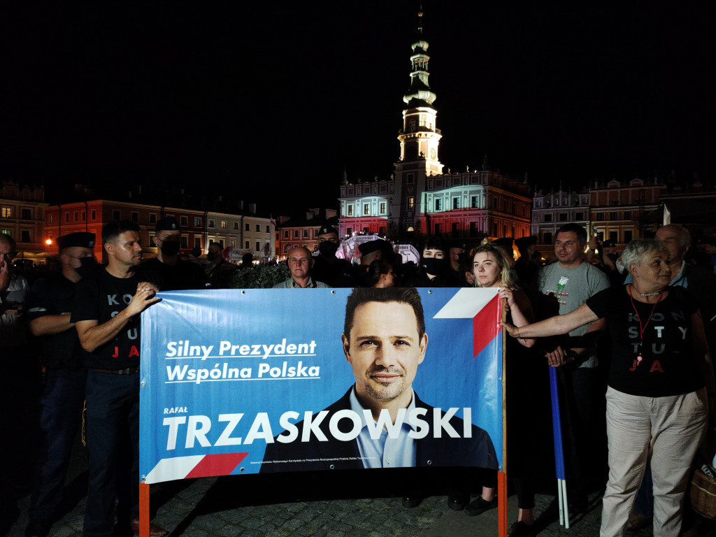 Burzliwy koniec kampanii w Zamościu! Andrzej Duda! Rafał Trzaskowski!