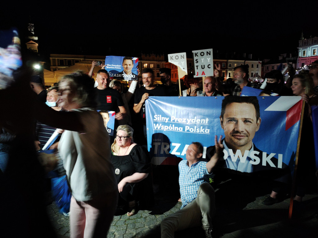 Burzliwy koniec kampanii w Zamościu! Andrzej Duda! Rafał Trzaskowski!