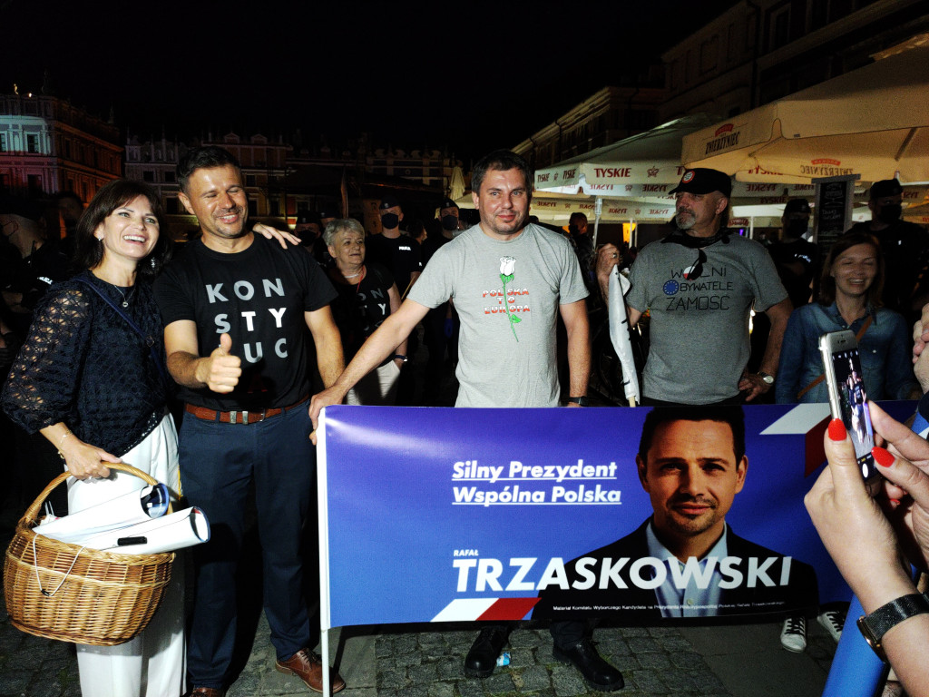 Burzliwy koniec kampanii w Zamościu! Andrzej Duda! Rafał Trzaskowski!