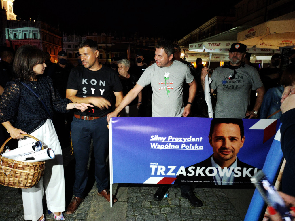 Burzliwy koniec kampanii w Zamościu! Andrzej Duda! Rafał Trzaskowski!