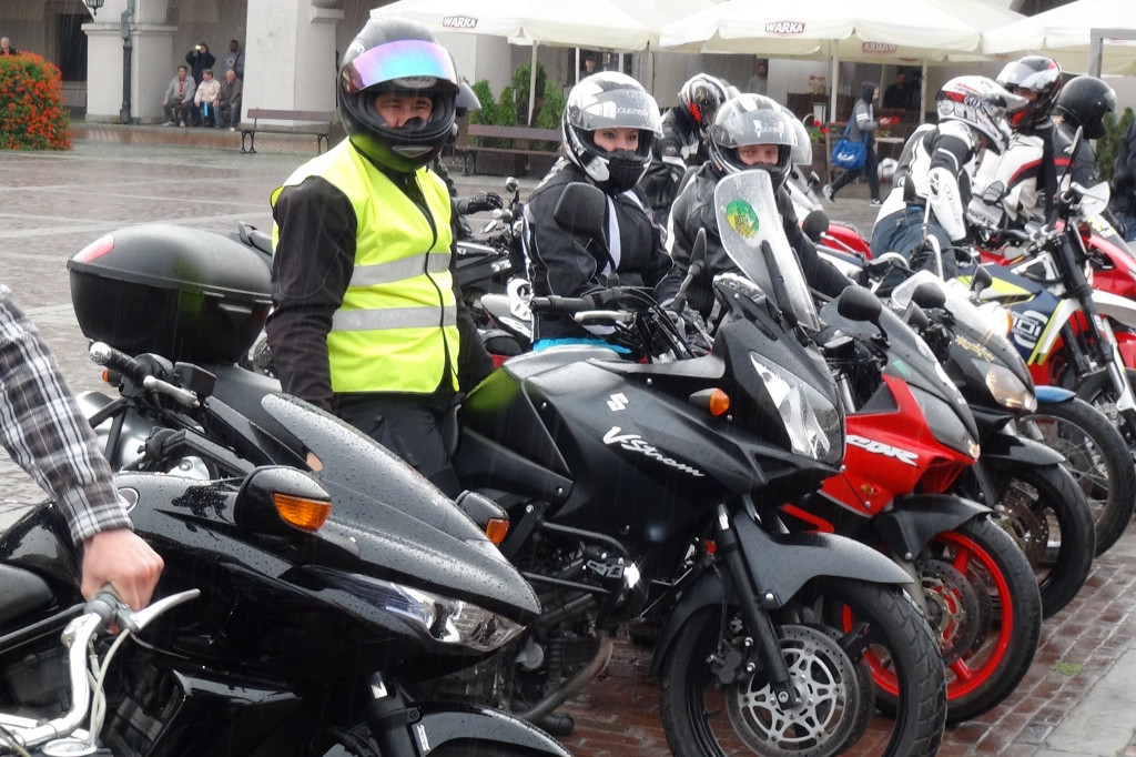 Motocykliści na Rynku Wielkim