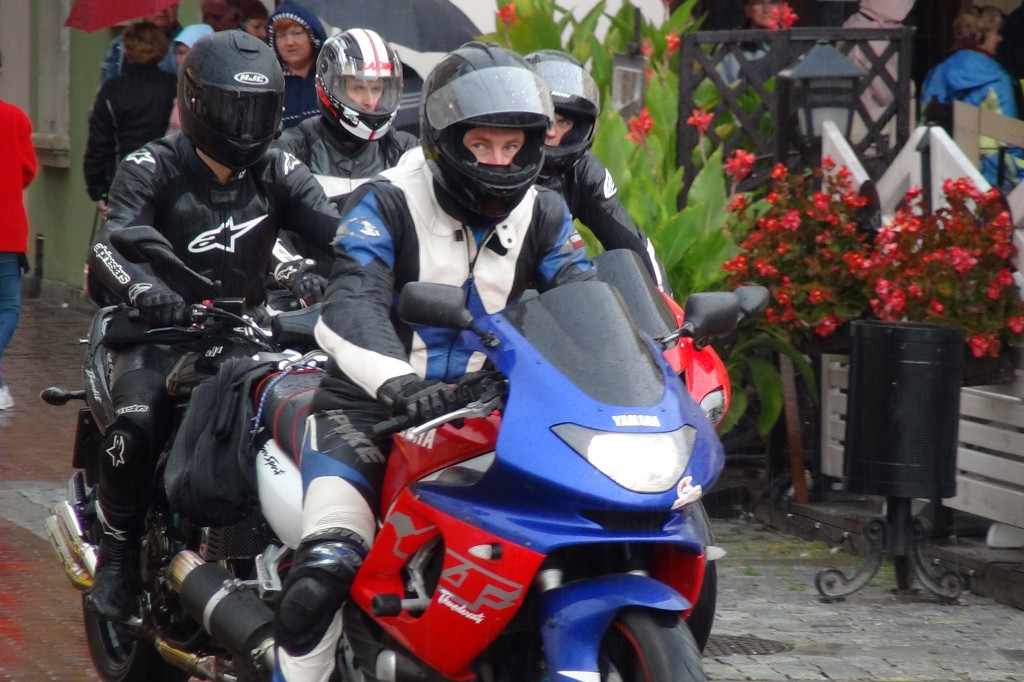 Motocykliści na Rynku Wielkim