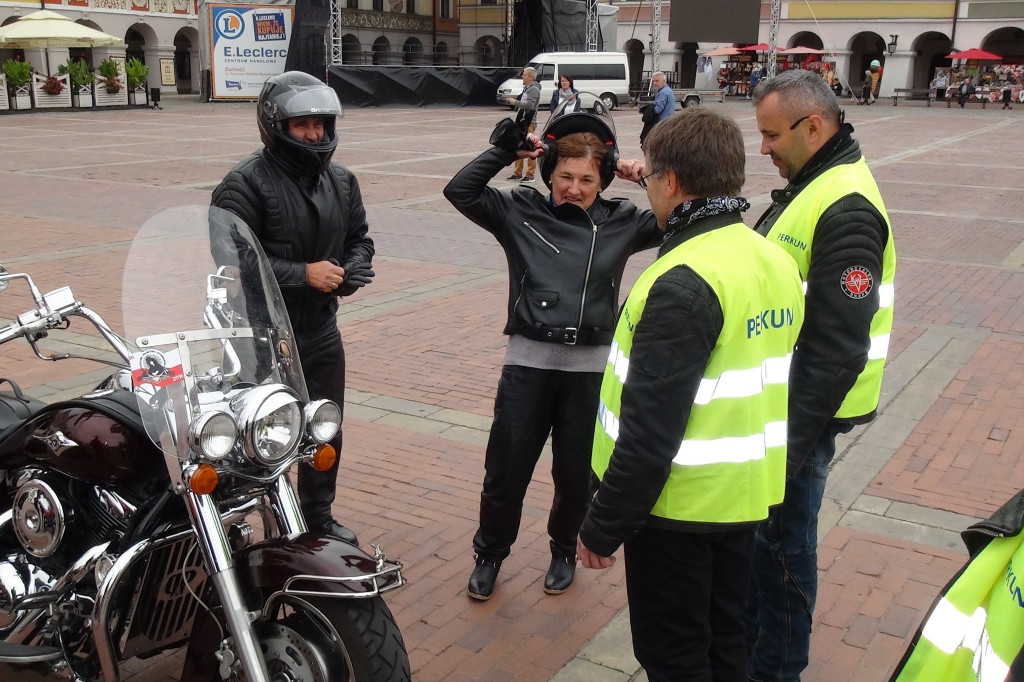 Motocykliści na Rynku Wielkim