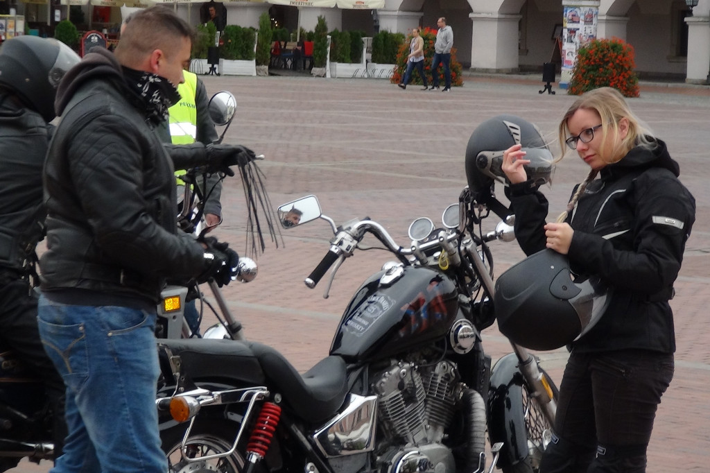 Motocykliści na Rynku Wielkim
