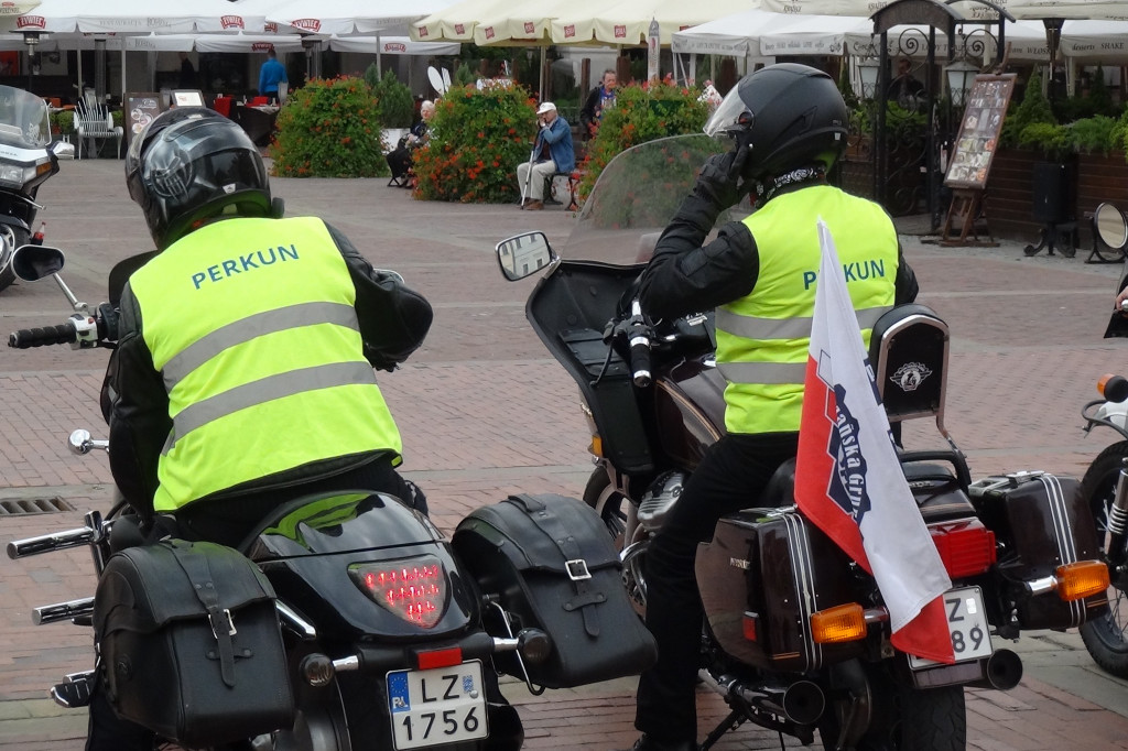 Motocykliści na Rynku Wielkim