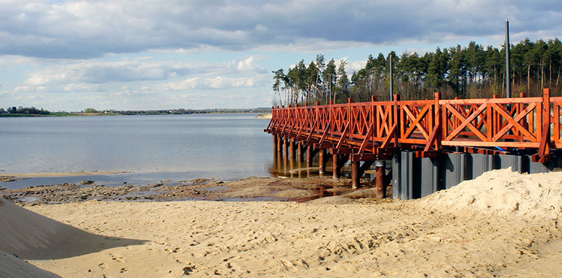 Plaża nad wielką wodą