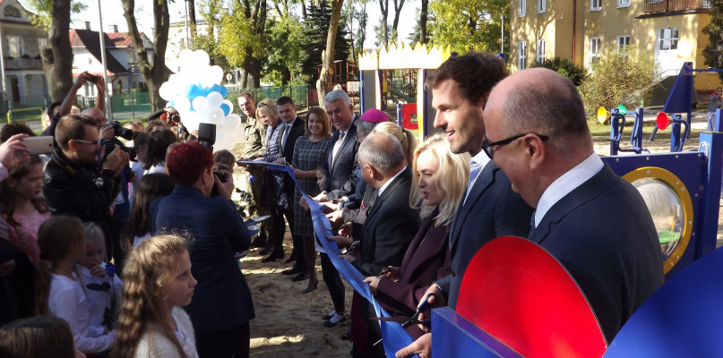 Otwarcie Podwórka Talentów Nivea przy Szkole Podstawowej nr 7 w Zamościu, foto: Oliwia Bojar