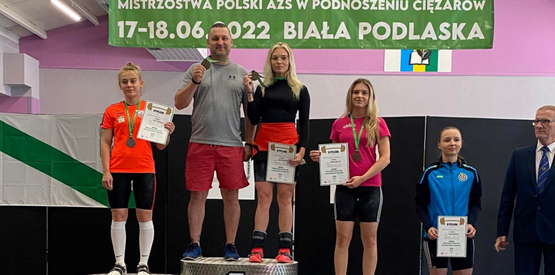 Klaudia Luterek z trenerem Andrzejem Gawłem