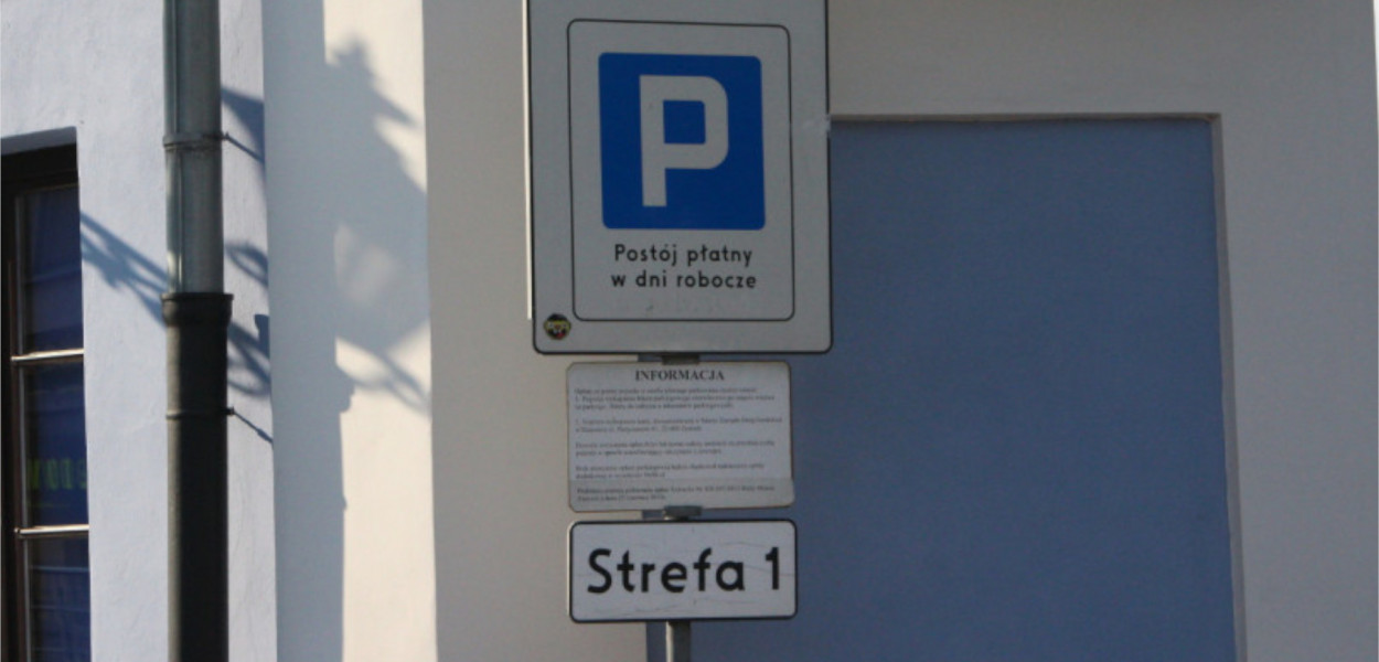 Parking 2017 rok, Zamość, Stare Miasto. Fot. R.Moteka