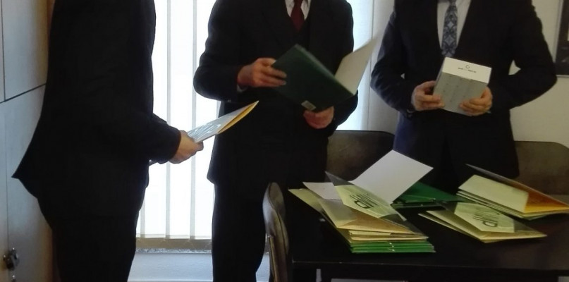 (od lewej) inż. Jakub Szynkarczuk, prezes SIMP w Lublinie dr inż. Paweł Chojnacki, sekretarz SIMP mgr. inż. Tadeusz Filipek, fot.nadesłane