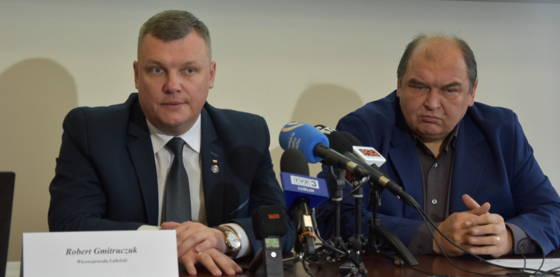 wicewojewoda lubelski Robert Gmitruczuk, wojewódzki komendant OHP dr Piotr Gawryszczak, fot.  Lubelski Urząd Wojewódzki w Lublinie