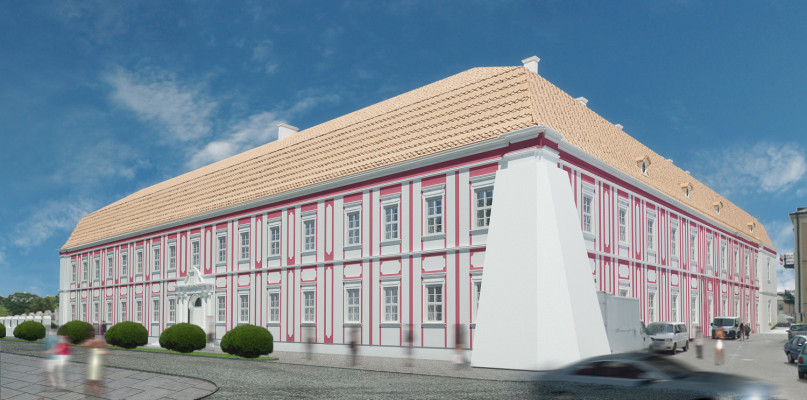 Wizualizacja rewitalizowanego budynku Akademii Zamojskiej przygotowana przez PAS Projekt ARCHI STUDIO z Nadarzyna