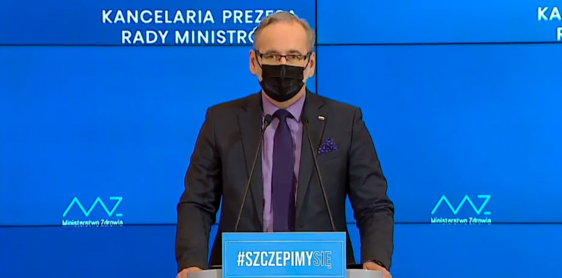 Adam Niedzielski ogłosił aktualne restrykcje fot. screen z KPRM