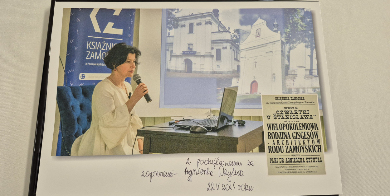 podziękowanie od Książnicy Zamojskiej