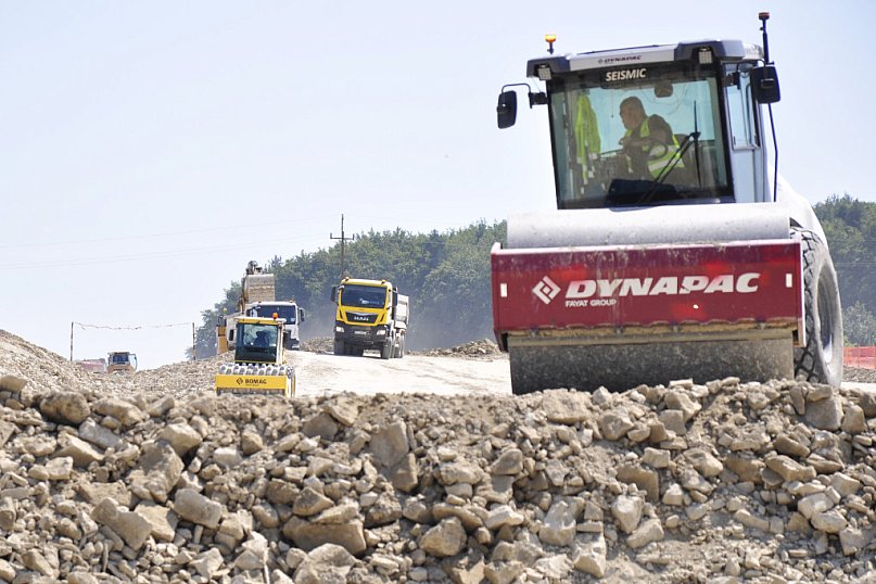 Budowa S17 na południe od Zamościa