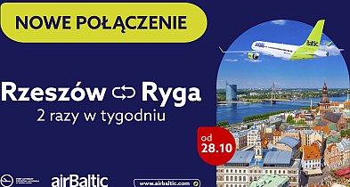 Nowa trasa i przewoźnik w Jasionce. Z Air Baltic polecimy do Rygi!-359709