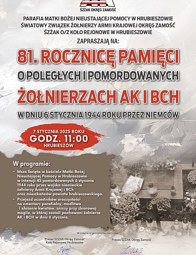 Hrubieszów upamiętni żołnierzy AK i BCH-361365