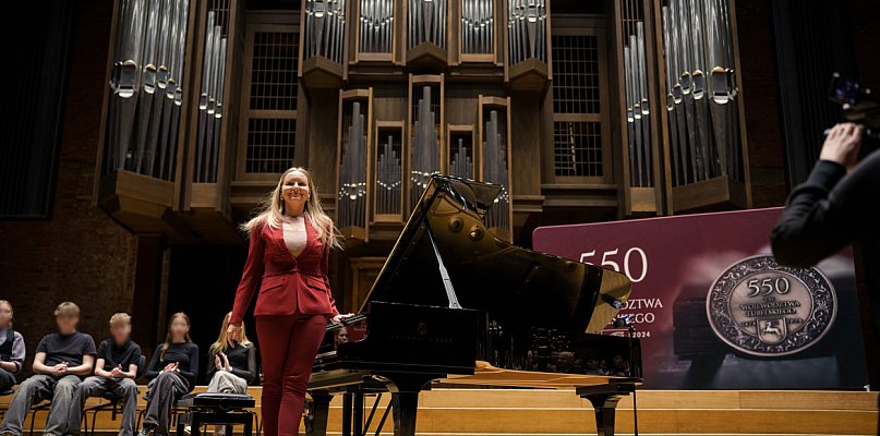 Światowej sławy pianistka Klaudia Kudełko z Zamościa u marszałka - 361556