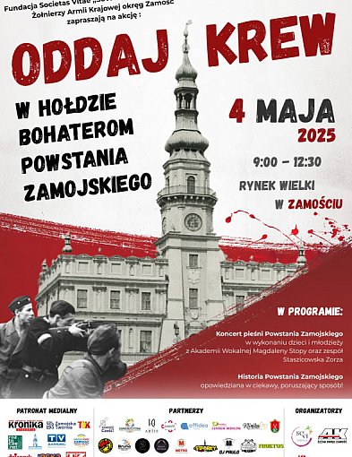Krew za Ojczyznę – hołd bohaterom Powstania Zamojskiego-363667
