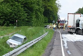 Karambol na DK17 w Dąbrowie Tarnawackiej – cztery pojazdy rozbite-364224