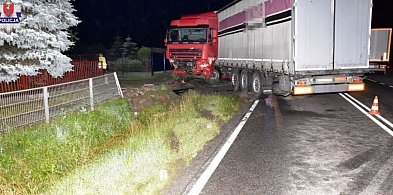 Zjechał z drogi, staranował infrastrukturę. Groźna kolizja-365155