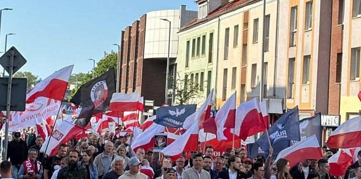 „Stop imigracji!” – sobotnie protesty w Zamościu i Cheł-365402