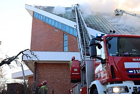 Lublin/ Pożar dachu kościoła przy ul. Kunickiego (aktl.)-368873