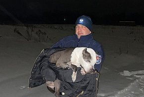 Leżał na mrozie, bez sił. Policjanci nie przeszli obojętnie